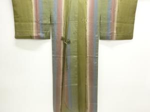 作家物　変わり縞模様ロング道中着